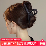 向晚发夹高级感简约发夹后脑勺鲨鱼夹亚克力抓夹女大号发饰女生日礼物