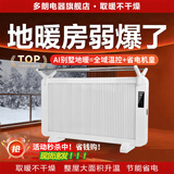 多朗 清仓碳晶石墨烯取暖器电暖器家用电暖气片对流式暖风机速热壁挂浴室取暖器 豪华智能款3000W