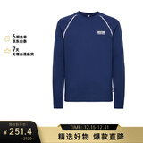 莫斯奇诺（MOSCHINO）男士串标logo宽松休闲卫衣A1719 8111 蓝色 M