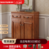 雷勒鞋柜新中式简约现代门厅柜客厅收纳柜子储物柜多功能美式玄关柜 401款80*34.3*100cm