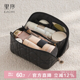 EACHY化妆包女高端便携旅行随身手提化妆袋大容量化妆品收纳包-黑天鹅