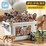 乐蓓富动物模型仿真儿童玩具野生动物园农场1-3岁宝宝认知早教新年礼物