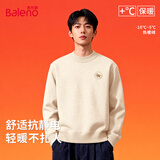 班尼路（Baleno）半高领毛衣男秋冬季本命年马年红色上衣潮流百搭加绒保暖针织衫