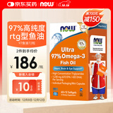诺奥（NOW）97%高纯度深海鱼油小知己鱼油72粒omega3高含量呵护心血管中老年 1盒