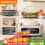苏泊尔（SUPOR）电炖锅 煲汤锅隔水炖锅0涂层家用多功能锅炖蒸煮一体17L电炖盅炖汤锅电蒸锅 DZ20FC871