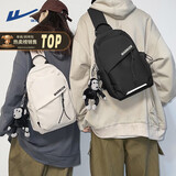 回力（Warrior）胸包男士潮牌运动学生单肩包挎包男生腰包时尚小包女斜挎包旅游包