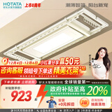 好太太（Hotata） 电动晾衣架智能自动升降晒被阳台晾衣架室外衣服架伸缩晾衣杆 D-3082T：超薄大屏+语音+奶油风