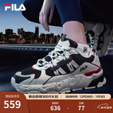 FILA 斐乐TREK老爹鞋男鞋新款休闲鞋时尚复古运动鞋跑鞋  白芦笋/浆果蓝-WD 40.5