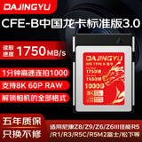 DAJINGYU大鲸鱼 1000GB CFexpress Type B存储卡cfe b高速内存卡1T 读1750MB 适配富士佳能尼康 8K超清录制