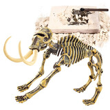 森宝积木恐龙考古化石挖掘玩具模型儿童宝石手工早教手工创意DIY玩具礼物 【仿真考古】猛犸象化石