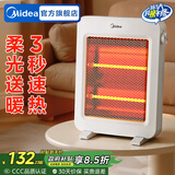 美的（Midea）小太阳取暖器家用电暖器电暖气电热扇暖风机小型烤火炉迷你台式能节能 【轻音速热】两档调温 NPS-MH