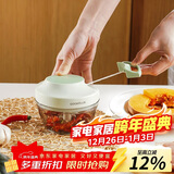 乐扣乐扣（LOCK&LOCK）塑料拉蒜器料理机绞肉蔬菜辅食粉碎器搅拌机蒜泥器3刀头款650ml 