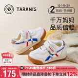 泰兰尼斯秋季学步鞋男宝宝鞋子女童婴儿鞋透气软底机能鞋米白24码