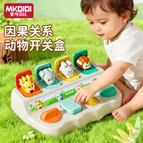 MKBIBI躲猫猫开关盒因果关系玩具婴儿蒙氏早教机关盒弹弹乐
