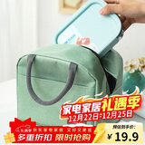 乐扣乐扣（LOCK&LOCK）饭盒便当包 保温保冷手提收纳袋学生上班族带饭袋 薄荷绿
