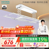 好太太（Hotata） 电动晾衣架智能自动升降晒被阳台晾衣架室外衣服架伸缩晾衣杆 【46孔大晒量】D11-Z白色