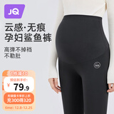 婧麒（JOYNCLEON）孕妇裤秋冬款打底裤鲨鱼裤外穿运动芭比裤 黑色XL Jyk25370s