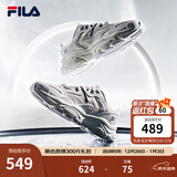 FILA斐乐女鞋跑步鞋火星二代复古老爹鞋运动鞋休闲慢跑鞋MARS Ⅱ 微白/雨雾灰-WA-F12W141116F  40