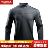 龙牙（Dragon Tooth）【张译同款】三代捍卫者轻量化立领抓绒衫保暖外套男户外休闲夹克 战舰灰 M 175/96A 141-156斤