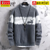 啄木鸟男士毛衣秋冬季新款加厚半高领青年针织打底衫保暖毛线衣服冬装男 20736/2556灰色 【亲肤抗起球】 2XL