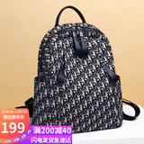 YUYULA双肩包女大容量高级感帆布背包洋气轻奢旅行包书包生日礼物送女友