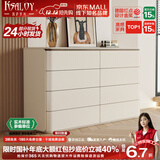 凯萨罗列  KSALOY轻奢五八斗柜实木卧室床尾胡桃木抽屉储物可收纳客厅餐边玄关边柜 1.2米八斗柜【暖白色+侧暖白色】 【正版同款妆台询客服】多层实木
