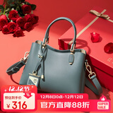 红蜻蜓包包女包牛皮斜挎单肩包手提包送妈妈女友老婆生日礼物礼盒装