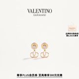 华伦天奴VALENTINO[礼物]女士 VLOGO SIGNATURE 金属耳环 金色 均码