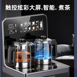 小鸭2025新款大款高端智能茶吧机多功能制冷制热家用泡茶机触控大屏轻奢现代办公室立式饮水机下置水桶 冰温热-大款触控大屏-底部上水+煮茶 制冷制热型