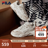 FILA 斐乐山丘鞋COLLINA女鞋复古运动鞋春新款户外休闲老爹鞋 棉花糖/朴色-MA 37.5
