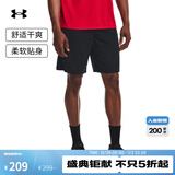 UNDER ARMOURTech男子网层训练运动短裤1328705 黑色001 L