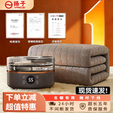 扬子水暖毯电热毯水循环加热床垫电褥子单人双人无辐射孕婴智能恒温 灰遥控定时触控2.0*1.8M