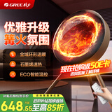 格力北欧时光篝火暖风机取暖器石墨烯家用速热电暖器全屋升温电暖气轻音小太阳烤火炉 NFTD-X6020B-MF