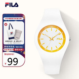斐乐（FILA）手表女送女生简约时尚休闲运动硅胶腕表学生手表 FLL38-777-008