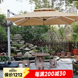 莫 家大型户外遮阳伞庭院伞保安台伞遮阳伞广告伞大太阳伞摆摊罗马伞 德国布【11cm双杆】 3米（400斤注水注沙水箱）