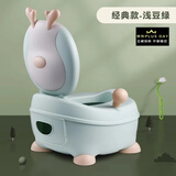 YEESOOM儿童马桶 坐便器男孩女孩抽屉式婴儿宝宝小马桶女宝宝 小鹿绿色【硬垫】+清洁刷