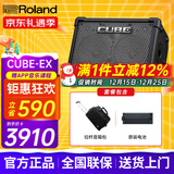 罗兰（Roland）音箱音响CUBE STREET EX吉他弹唱户外直播内录便携路演舞台演出 EX音箱+罗兰原装电池+拉杆音箱包