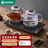 容声全自动上水壶控温一体机桌泡茶电热烧水壶304不锈钢电茶壶抽水茶几茶台煮茶器抽水烧水器茶具套装 0.8L 纯钛发热盘双上水蒸茶款
