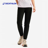 迪卡侬（DECATHLON）山地徒步摇粒绒保暖裤MH100女款-黑色XS4311934