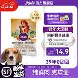 自然光环美国进口Halo【老犬鲜肉】狗粮老年犬泰迪金毛柯基拉布拉多专用 老犬火鸡味试吃113g-效期26.10起 下单抽奖·满赠好礼~详情请入会