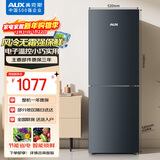 奥克斯186升二级能效风冷无霜双门电冰箱家用宿舍租房办公室节能省电低噪冷冻冷藏两用BCD-186WN