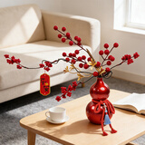 新玥新年装饰葫芦摆件2026马年装饰春节家用客厅玄关过年气氛布置福桶