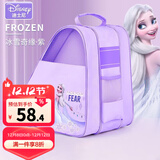 麦斯卡 轮滑包儿童溜冰鞋背包轮滑鞋袋子三角包滑冰鞋收纳包双肩书包 冰雪奇缘紫色升级三层包