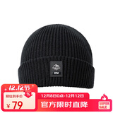 探路者（TOREAD）帽子 秋冬男女通用防风保暖弹力针织帽户外套头帽TELLCM90744黑色