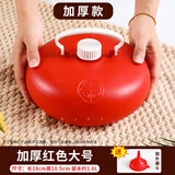 QUEENJOY冬天汤婆子老式暖脚壶热水袋注水床上被窝专用神器塑料暖手炉烫壶 加厚红色