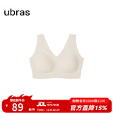 ubras无尺码免拆plus加大版背心式文胸无痕内衣女聚拢大胸无钢圈 【升级云感托】燕麦奶色