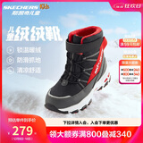 Skechers斯凯奇儿童绒绒靴保暖棉鞋男童女童高筒短靴加绒雪地靴660092L