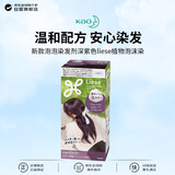 花王（KAO）新款泡泡染发剂深紫色liese植物泡沫染115ml成分升级进口