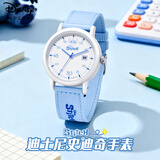 迪士尼（Disney）学生手表史迪奇带日历帆布带初中高中生小学生防水手表新年礼物