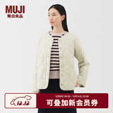 无印良品（MUJI） 女式 蓬松棉服绗缝夹克 女装外套女款棉衣25年冬季 BD10NA5A 象牙色 S (155/80A)